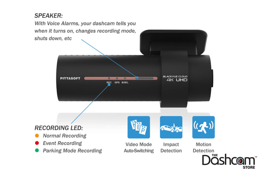 BlackVue DR970X-2CH-IR-PLUS Dash Cam | Impact & Motion Detection Information