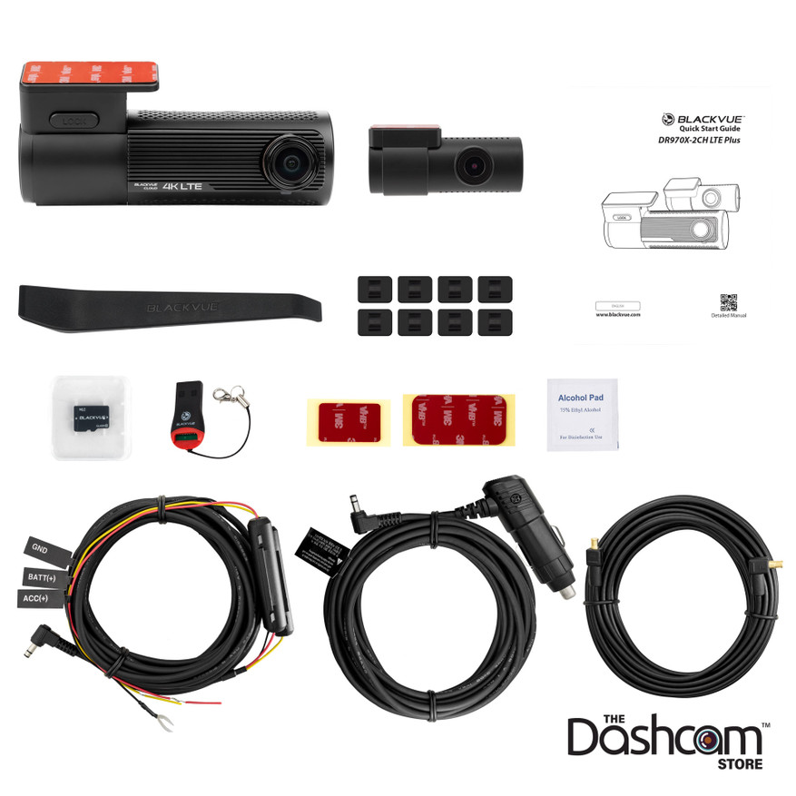 BlackVue DR970X-2CH-LTE-PLUS Dash Cam | Retail Box Contents