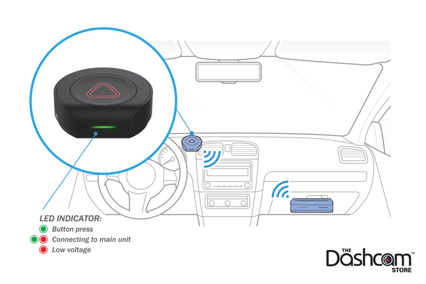 BlackVue DR970X-BOX-2CH-IR-PLUS Dash Cam | EB-1 Bluetooth Event Button Graphic