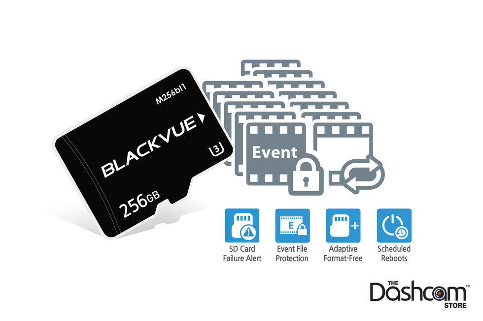 BlackVue DR750X-3CH-PLUS Dash Cam Includes a 32, 64, 128 or 256gb Industrial-Grade MicroSD Memory Card