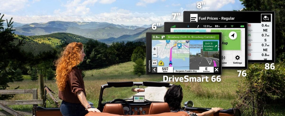 Garmin DriveSmart 66, 76, 86 GPS Navigation Devices Banner