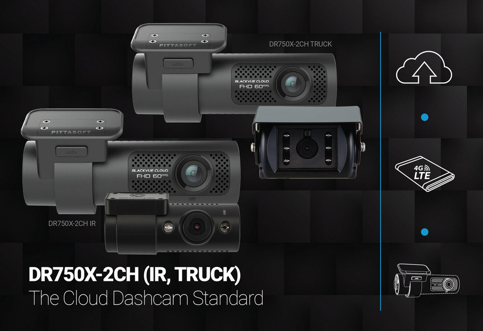 BlackVue DR750X-2CH-IR Dash Cam Promo Graphic | The Ultimate Front & Interior Cloud Dashcam