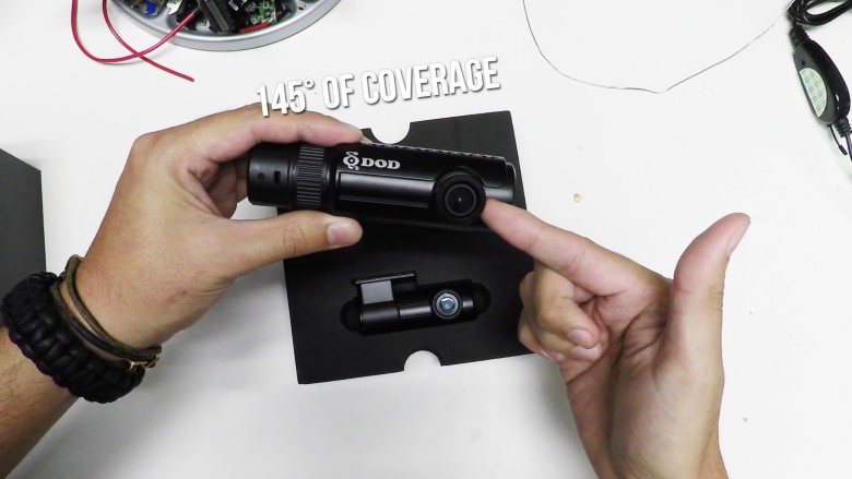 Unboxing the DOD Dashcam RC500S: the best night vision dash cam for front and rear