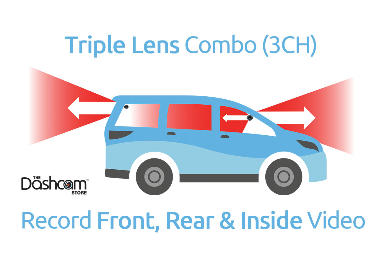 basic single lens dashcam placement explanation diagram