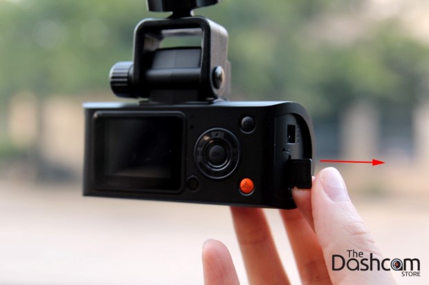 Eject dashcam memory card
