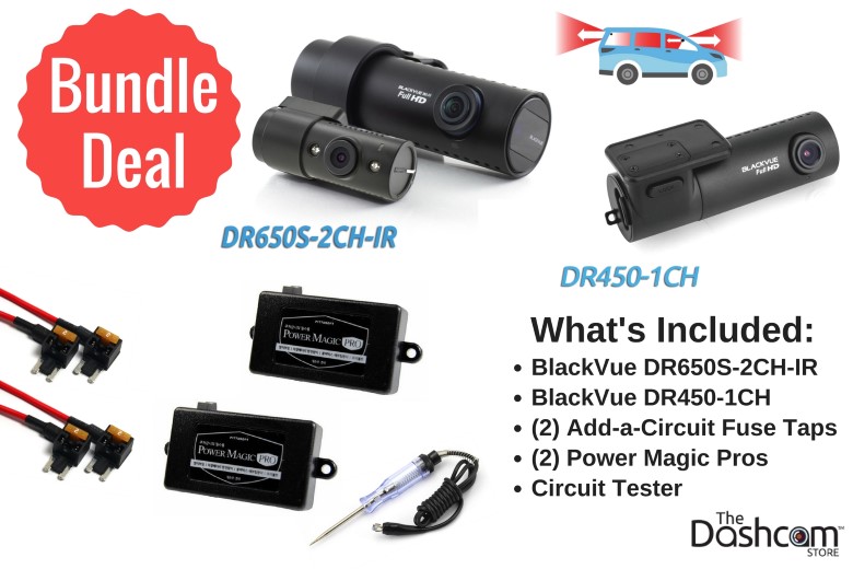 image: The best dashcam for Uber/Lyft/Fasten/Wingz/rideshare drivers is the ultimate 3-channel setup: BlackVue DR650S-2CH-IR front and interior dashcam and DR450-1CH with Power Magic Pro | The Dashcam Store Blog